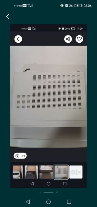 Receiver TV orange