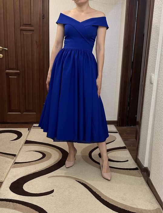 Платье вечернее синее