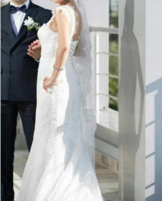 Свадебное платье со шлейфом