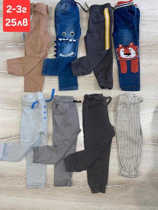 дрешки блузи, панталони, дънки, пижама, бански 24-36м 2-3г.