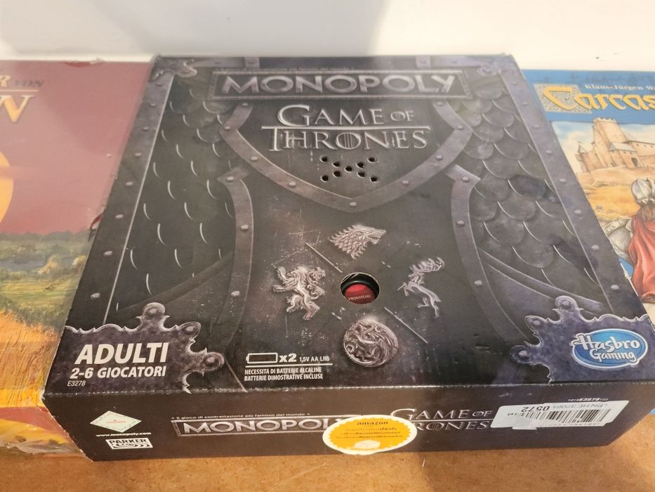 Catan,  Carcassone, Games of trones