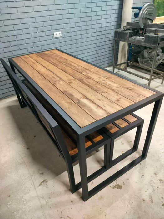 Садовая мебель в стиле лофт