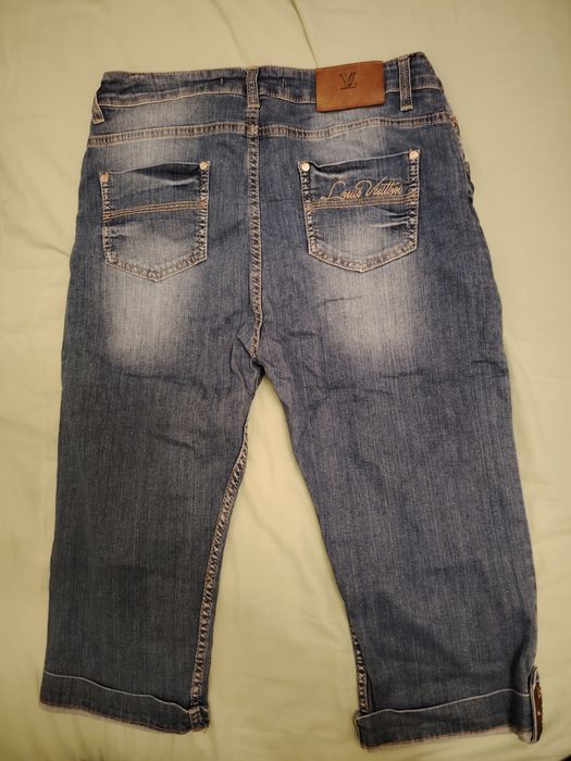 Нови къси дамски дънки 3/4-ти Louis Vuitton