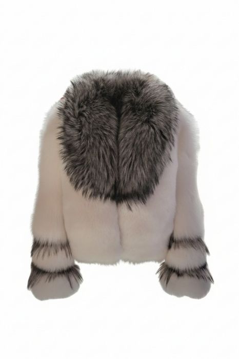 Haina de blana din vulpe naturala