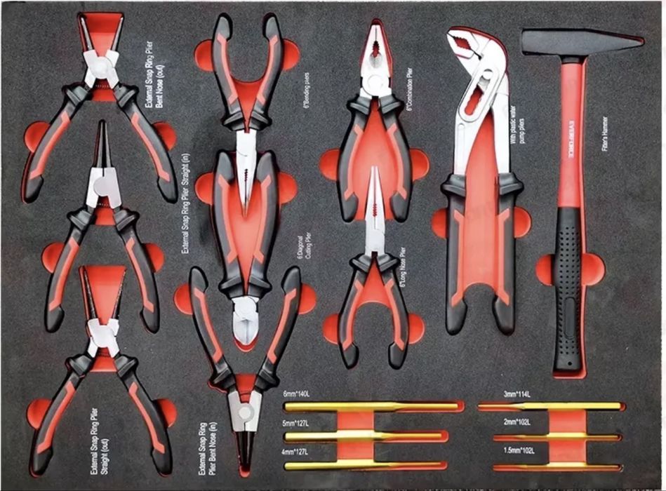 Професионален шкаф с инструменти 251 части 7 чекмеджета EverFORCE