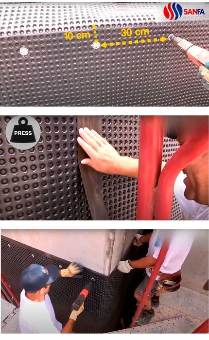 Мембрана дренажная профилированная