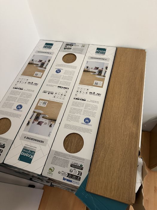 Ламиниран Паркет рибена кост Harlech Oak 8HB8573