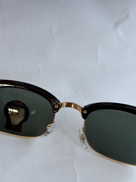 Ochelari de soare Ray Ban 3916 Clubmaster Square Noi