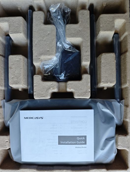 Router Mercusys AC12G AC1200 Gigabit, Dual Band 2.4/5GHz, cutie originală