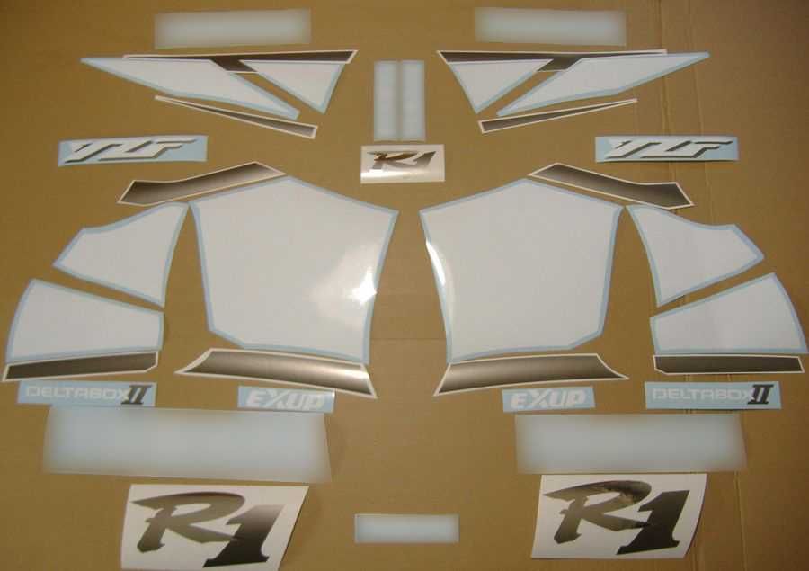 Стикери Yamaha R1 1-во поколение 1998г-2001г лепенки Ямаха р1 rn04