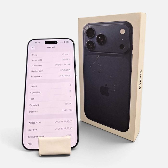 Iphone 17 Pro Max 256Gb DeepBlue / Amanet Cashbook Deva