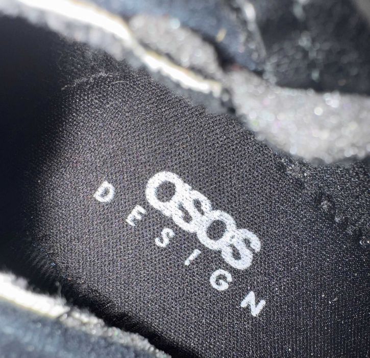 Спешно! ботуши от (еко) кожа с широк ток – ASOS Design, размер 41