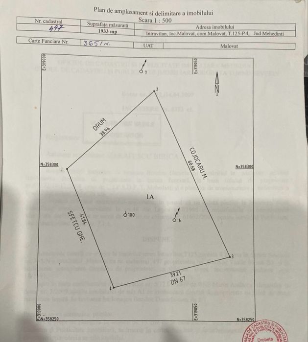 VAND TEREN INTRAVILAN 2000 mp cu 40m deschidere