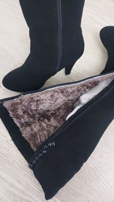 Новые леопардовые  сапоги зима демисезон