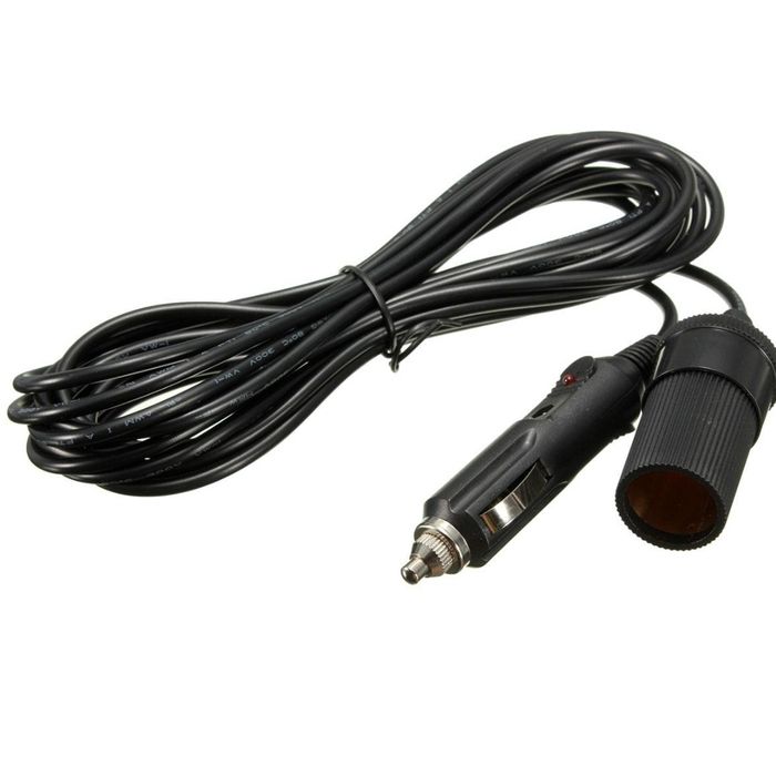 Prelungitor de 1 m pt priză auto cu mufă brichetă