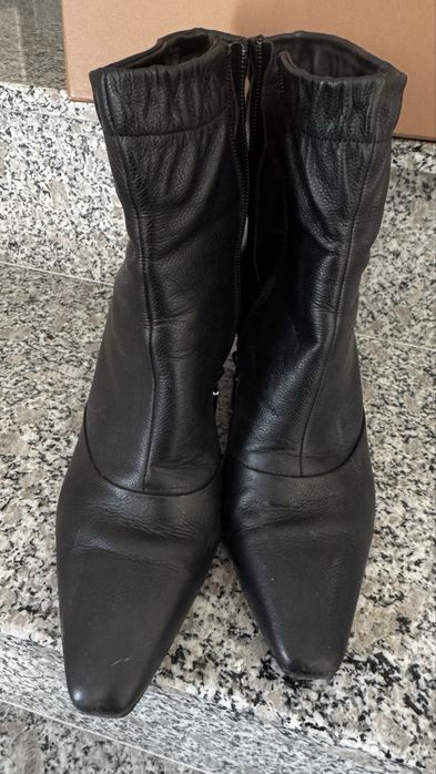 Дамски кожени боти с цип, EU 39