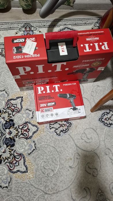 От бренда PIT 2 Шуруповерта  по Себестоимости.Ниже прайса!