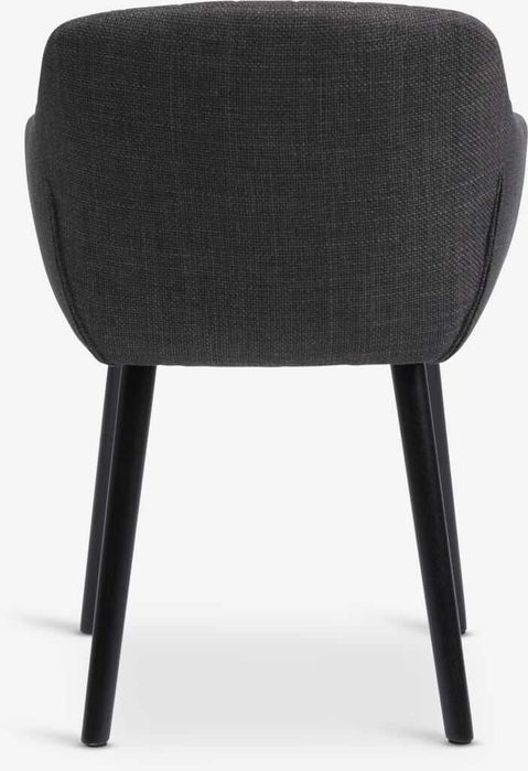 Кухненски стол ADSLEV JYSK антрацитно сив текстил лукс за трапезария