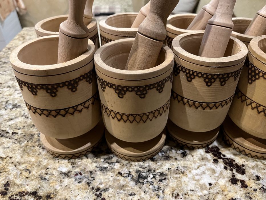 Дървени Цигарета Кутия  Хаванче Чутура