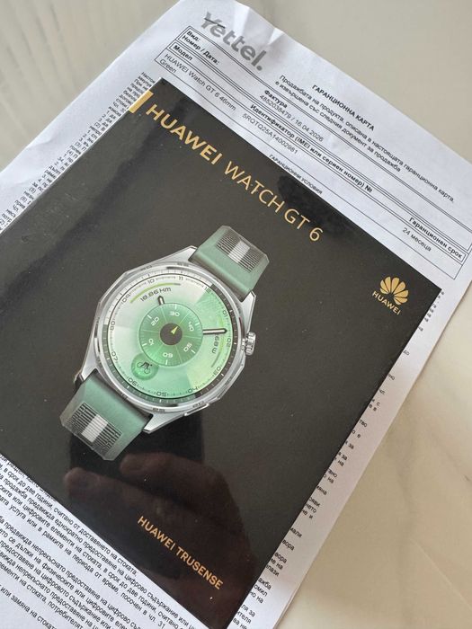 Huawei Watch GT 6 Green - чисто НОВ 2 години гаранция