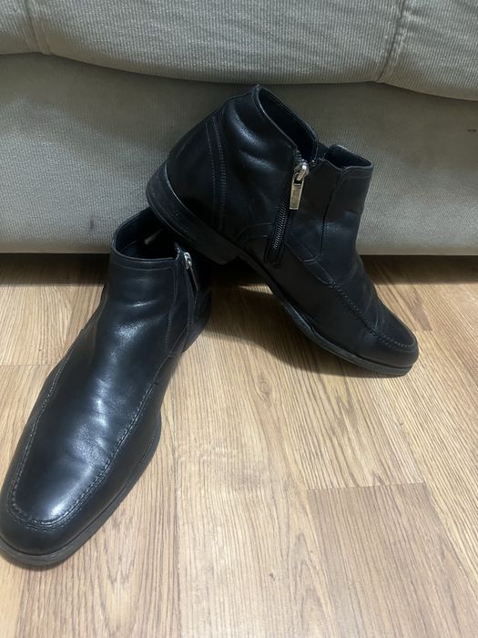 Полусапожки кожаные Италия