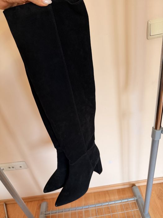 Чизми естествен велур 40 номер