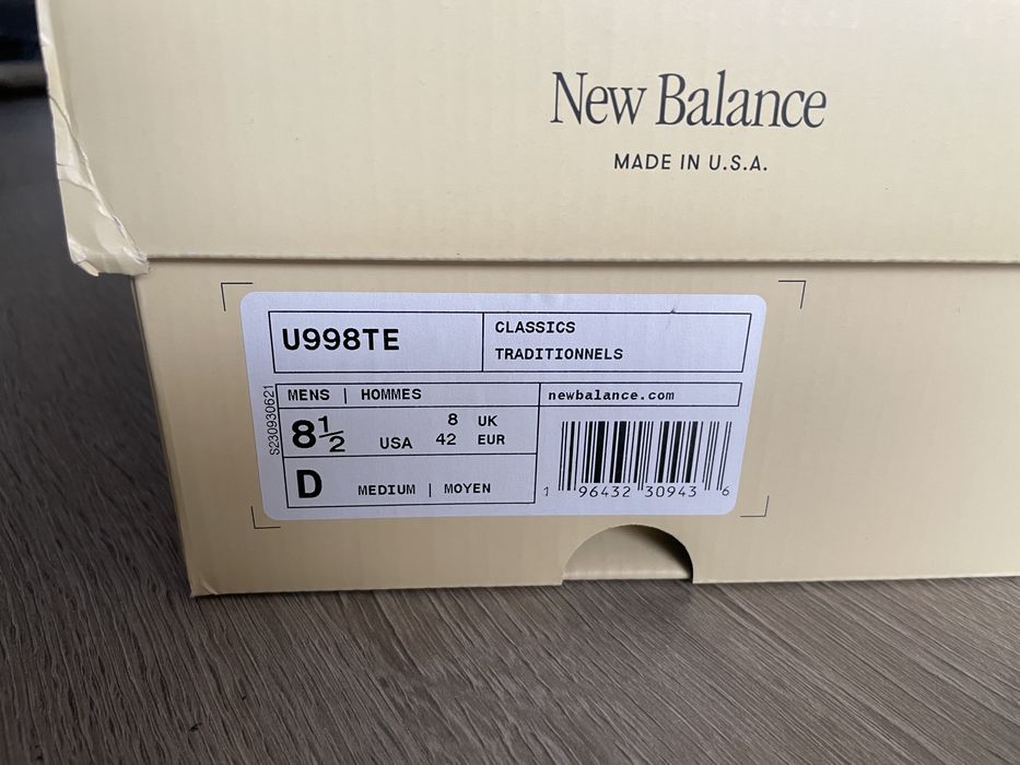 New Balance 998 Absorbz mov noi 42