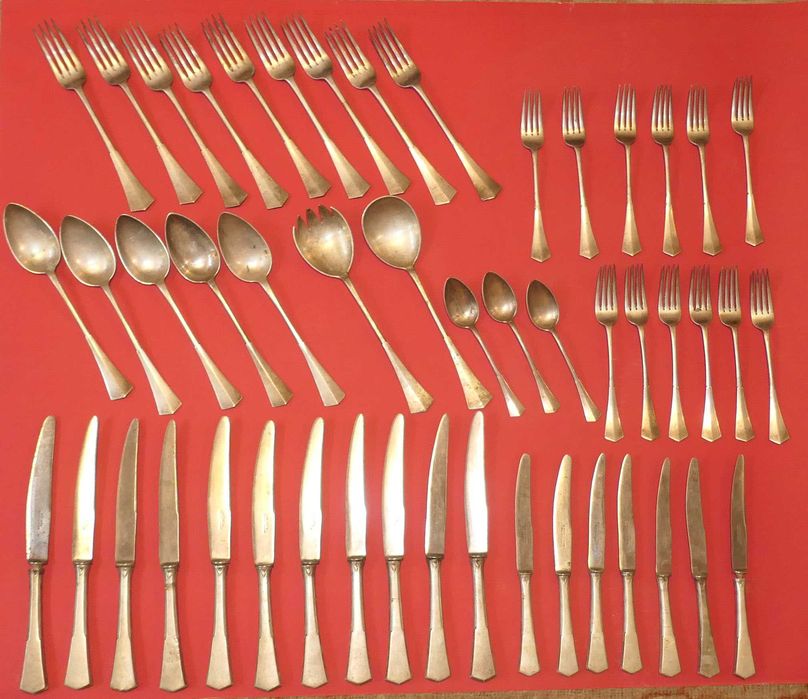 49 Tacamuri Argint Masiv Romanesti Stante Kalman Oradea Mare Solingen