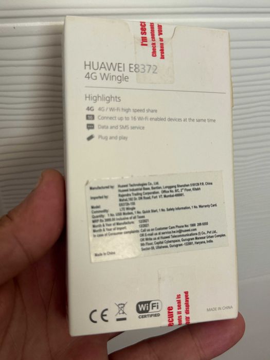 Modem Internet 4G Huawei E8372  sigilat