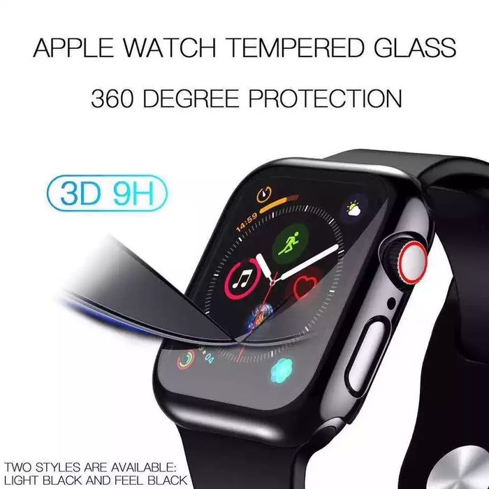 Set Husa + Sticla Apple Watch 1 2 3 4 5 6 7 8 9 SE