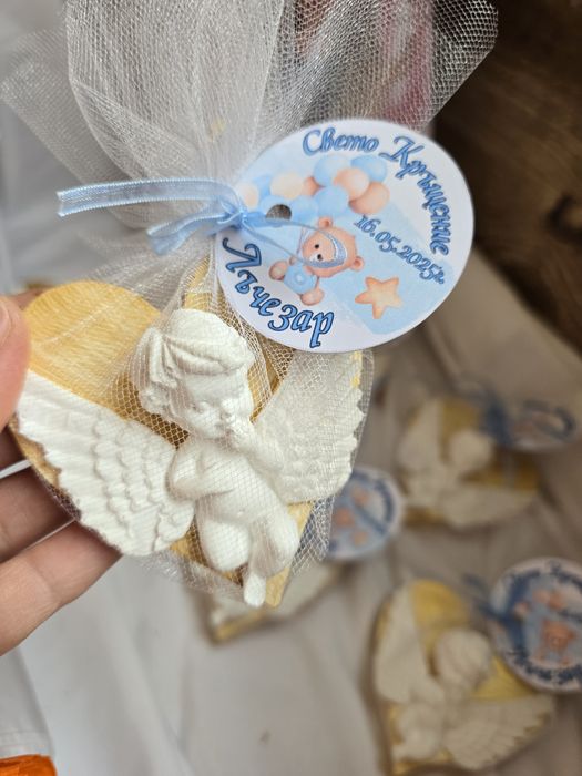 ~°Подаръци за гости -"Ангел"- изработка на гипсов сувенир или сапун°~