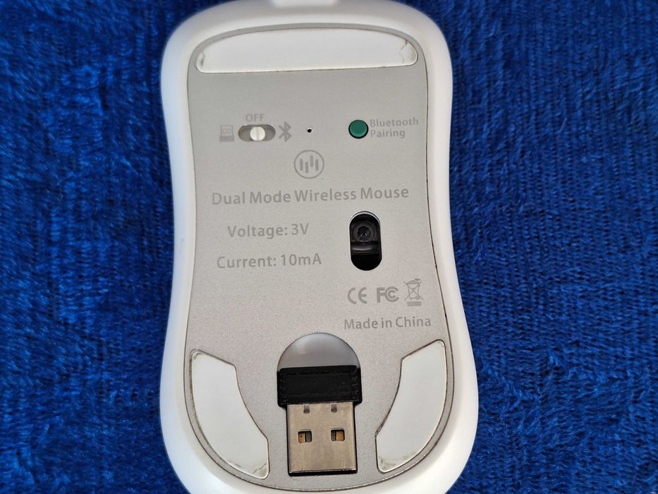 Mouse dual mode Led, wireless ultra slim, Bluetooth, USB, reincarcabil