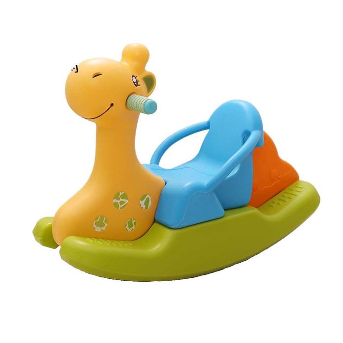 Balansoar copii Nichiduta cu spatar Rocking Horse Galben