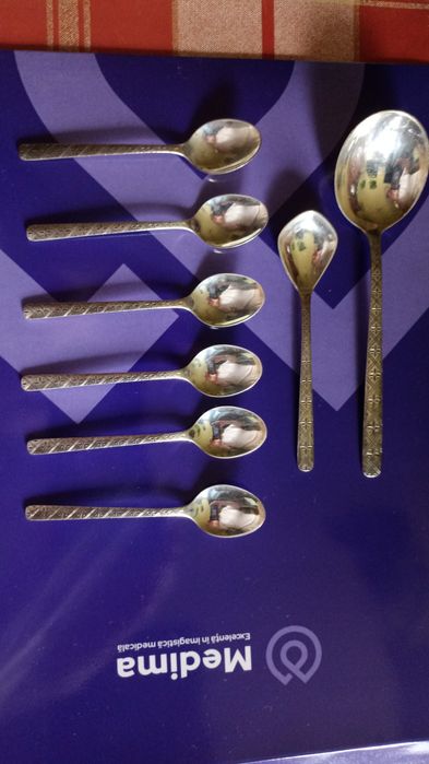 Set lingurițe argint , ștanțat 800 , garanție
