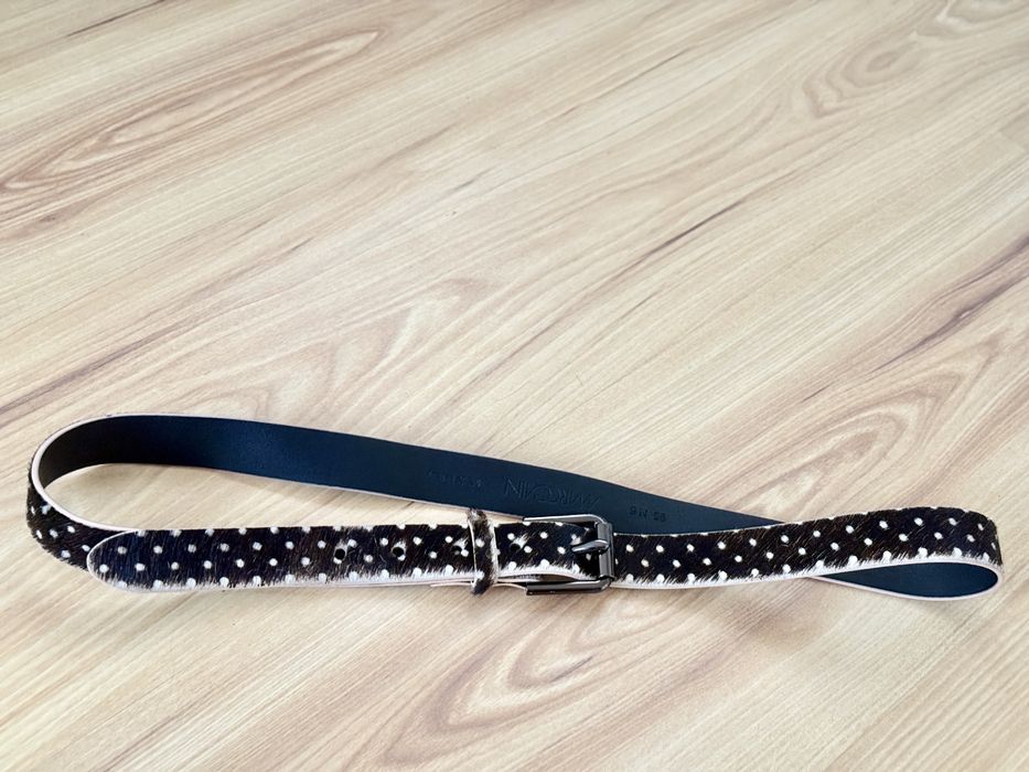 MarcCain колан с естествен косъм