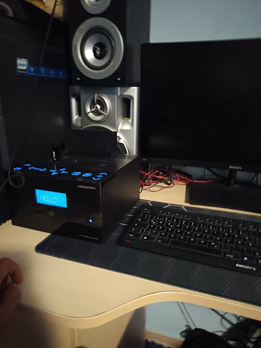 Stație audio MEDION cu boxe cadou-  CD, USB,  Radio,  AUX