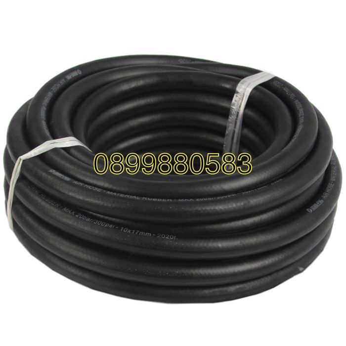 Маркуч за въздух каучуков и маслоустойчив 10х17мм-5м-10м-15м-20м Hawek