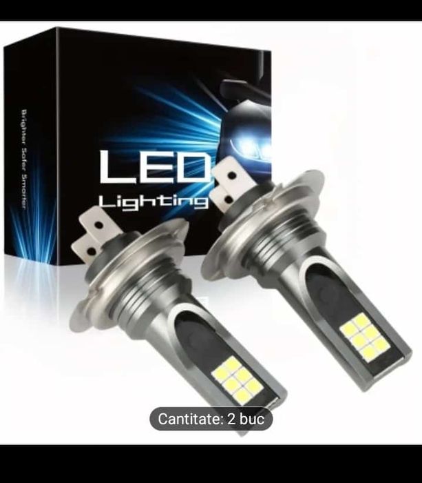 Becuri LED H7 lumina alba