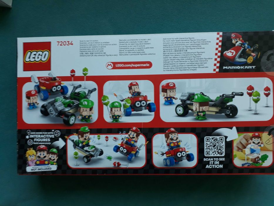 Конструктор LEGO Super Mario - Mario Kart, Baby Mario срещу Baby Luigi