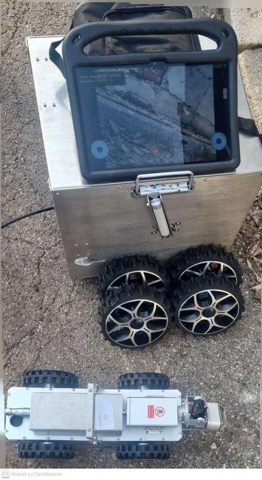 Robot Inspecție Conducte 260mm – CCTV PAN/TILT, Cablu 200m