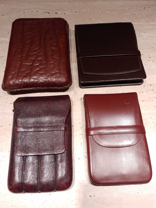 Etui/port trabuc lux, din piele pt trabucuri CORONA/ROBUSTO+CADOU