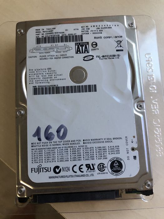 Hard Disk Laptop 160GB