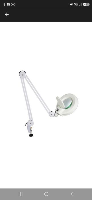 Lampa cosmetica cu neon si lupa de 5 dioptrii, Alma Net Office, Plastic, 22 w