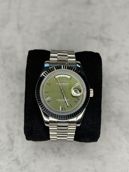 Seiko Seikojust 40mm automatic – Miyota 8285 – verde - stare excelenta