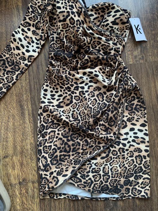 Rochie superba model pantera cu strasuri