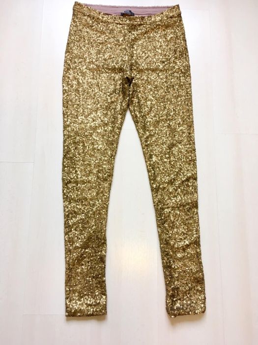 Colanți PNK Casual cu paiete metalice, măsura 38