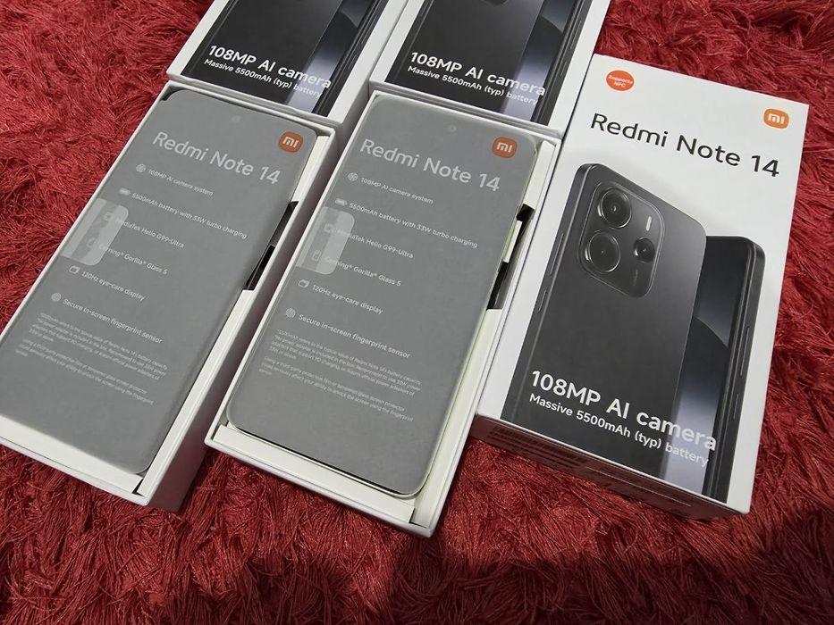 -Xiaomi Redmi Note14, Nou, Nefolosit, 256Gb, 8Ram, 0 cicluri incarcare