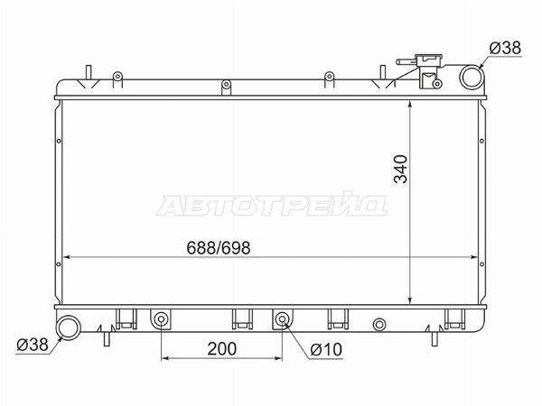 Радиатор Subaru Forester