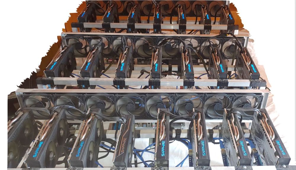 ПРОМО!!! 3 бр. rig Nitro RX580 8GB 22бр. - уникална изработка и охлажд