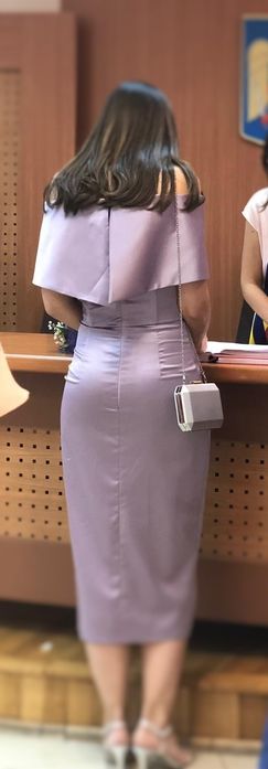 Rochie lilla tafta elastica Scarlet 38-40